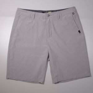 Quiksilver Amphibian Shorts Gray 4 Way Stretch Dryflight Hybrid Mens 32 x 9